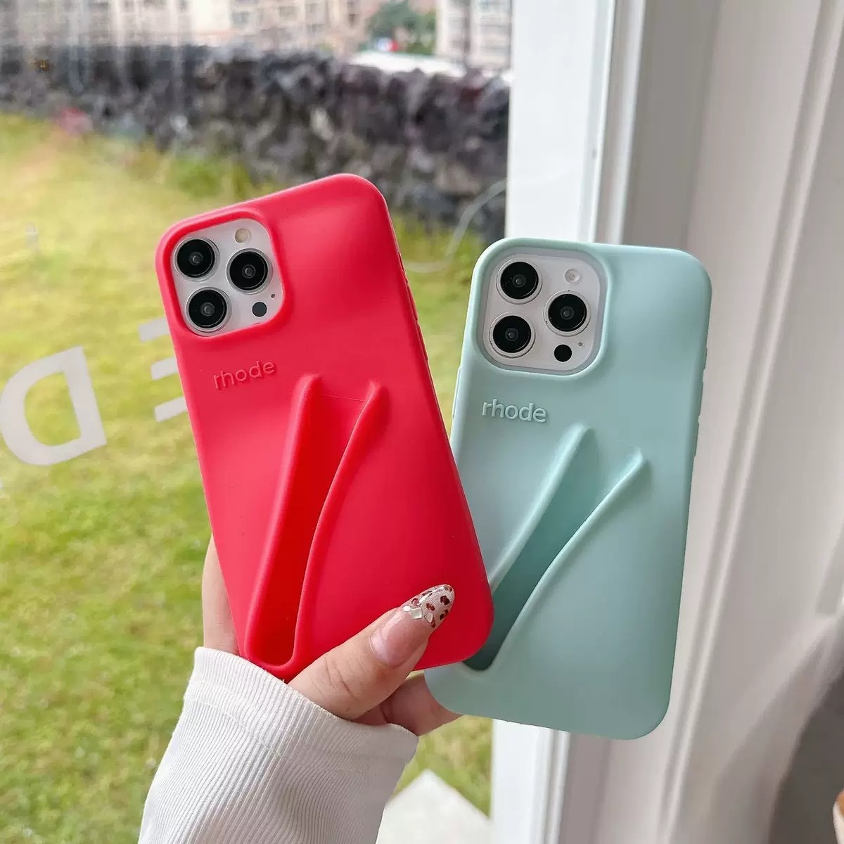 BEISOKY New Makeup-friendly Silky Smooth Convenient Accessory for Rhodes Lip Phone Case for iphone 11 12 13 14 15 16 17