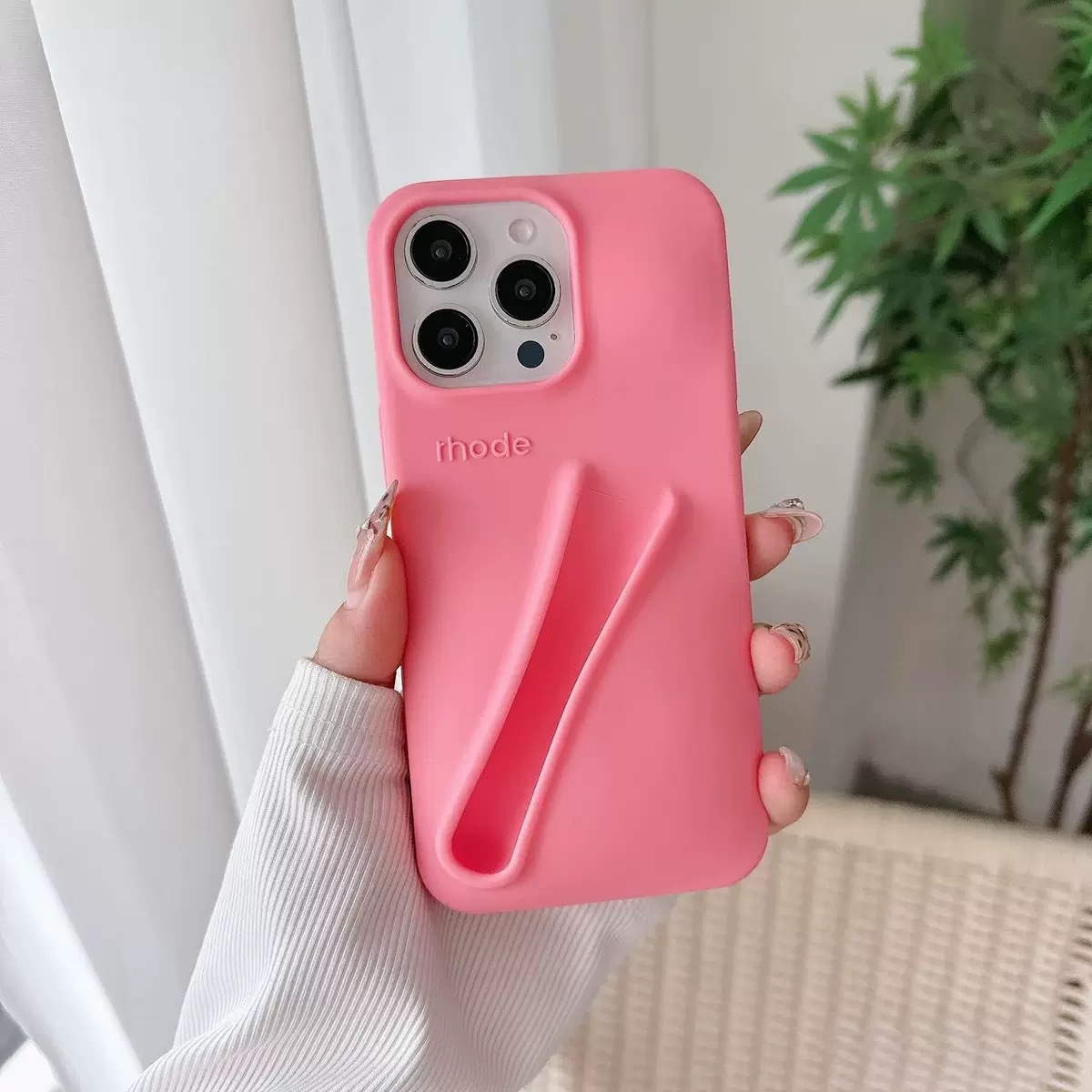 BEISOKY New Makeup-friendly Silky Smooth Convenient Accessory for Rhodes Lip Phone Case for iphone 11 12 13 14 15 16 17