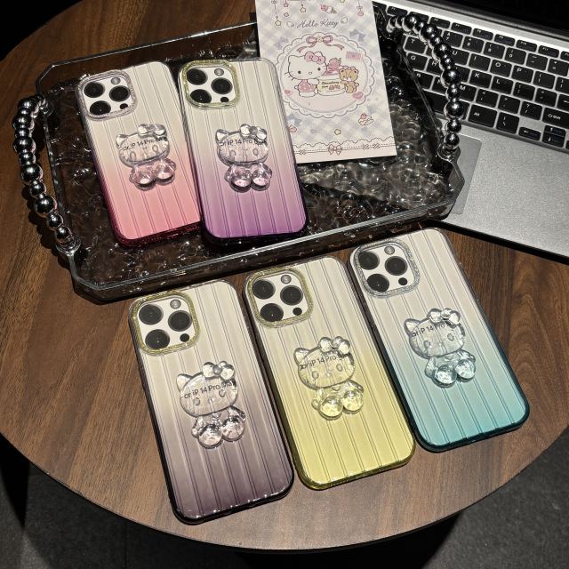 BEISOKY New Hello Kitty Cat Mobile Phone Case Cartoon Shockproof Back Cover for iPhone 17 16 15 14 13 12 11 Pro Max