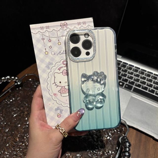 BEISOKY New Hello Kitty Cat Mobile Phone Case Cartoon Shockproof Back Cover for iPhone 17 16 15 14 13 12 11 Pro Max