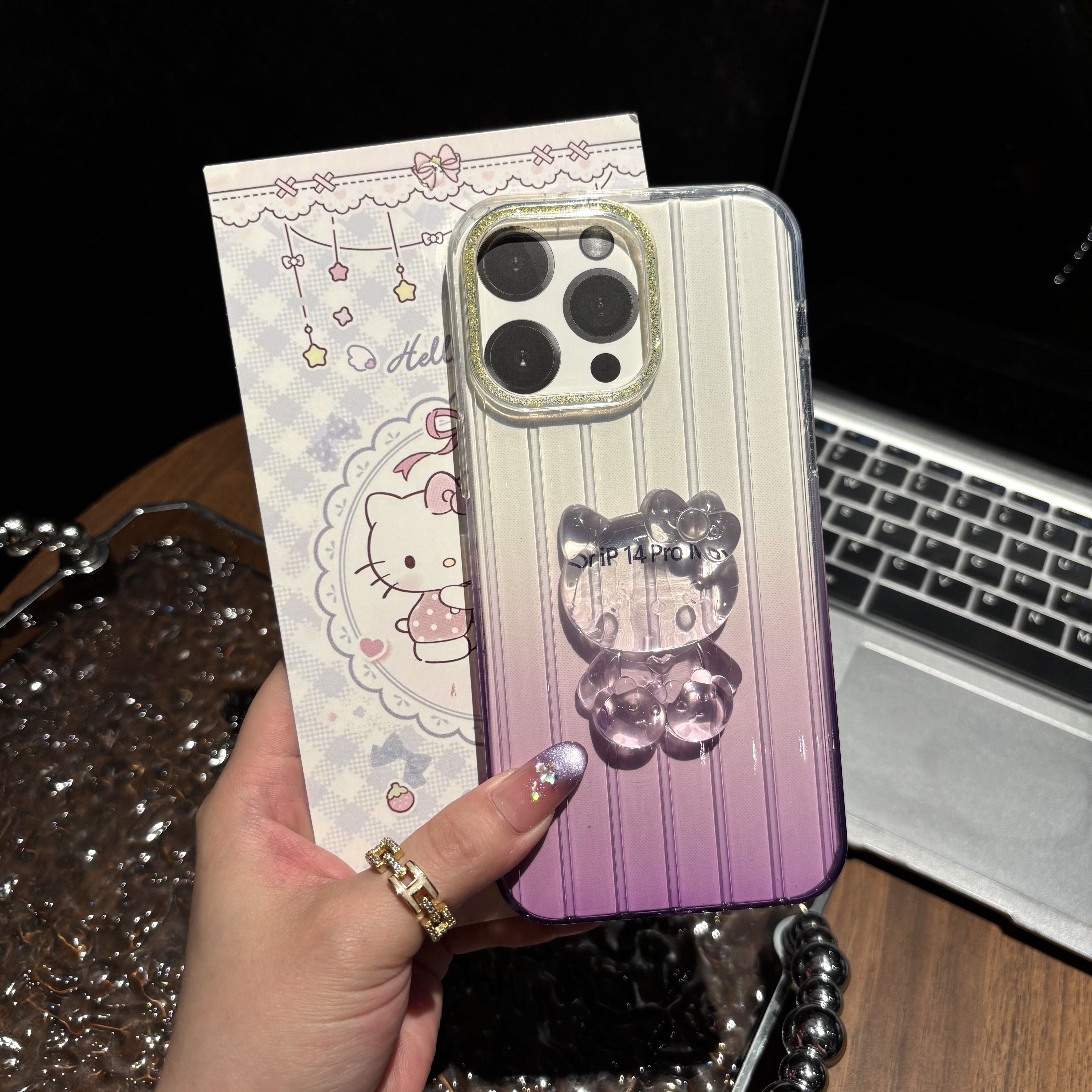 BEISOKY New Hello Kitty Cat Mobile Phone Case Cartoon Shockproof Back Cover for iPhone 17 16 15 14 13 12 11 Pro Max