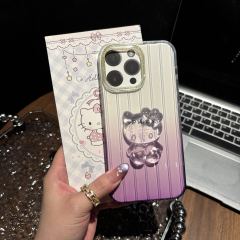 BEISOKY New Hello Kitty Cat Mobile Phone Case Cartoon Shockproof Back Cover for iPhone 17 16 15 14 13 12 11 Pro Max
