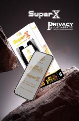 BEISOKY Super X Privacy Glass Anti-static Big Curved Edge Full Cover Anti Spy Tempered Glass Screen Protector Film for Iphone 13 14 15 16 17 Pro Max