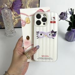 BEISOKY 3D Cute Cartoon Kulomi Hello Kitty Phone case for iPhone 11 12 13 14 15 16 Pro Max Anime Protect Back Cover