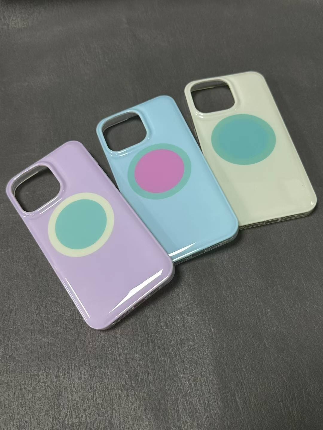 BEISOKY Macaron Colorblock Shockproof Aesthetic Mobile Phone Back Cover Case for Iphone 11 12 13 14 15 16 Pro Max Plus