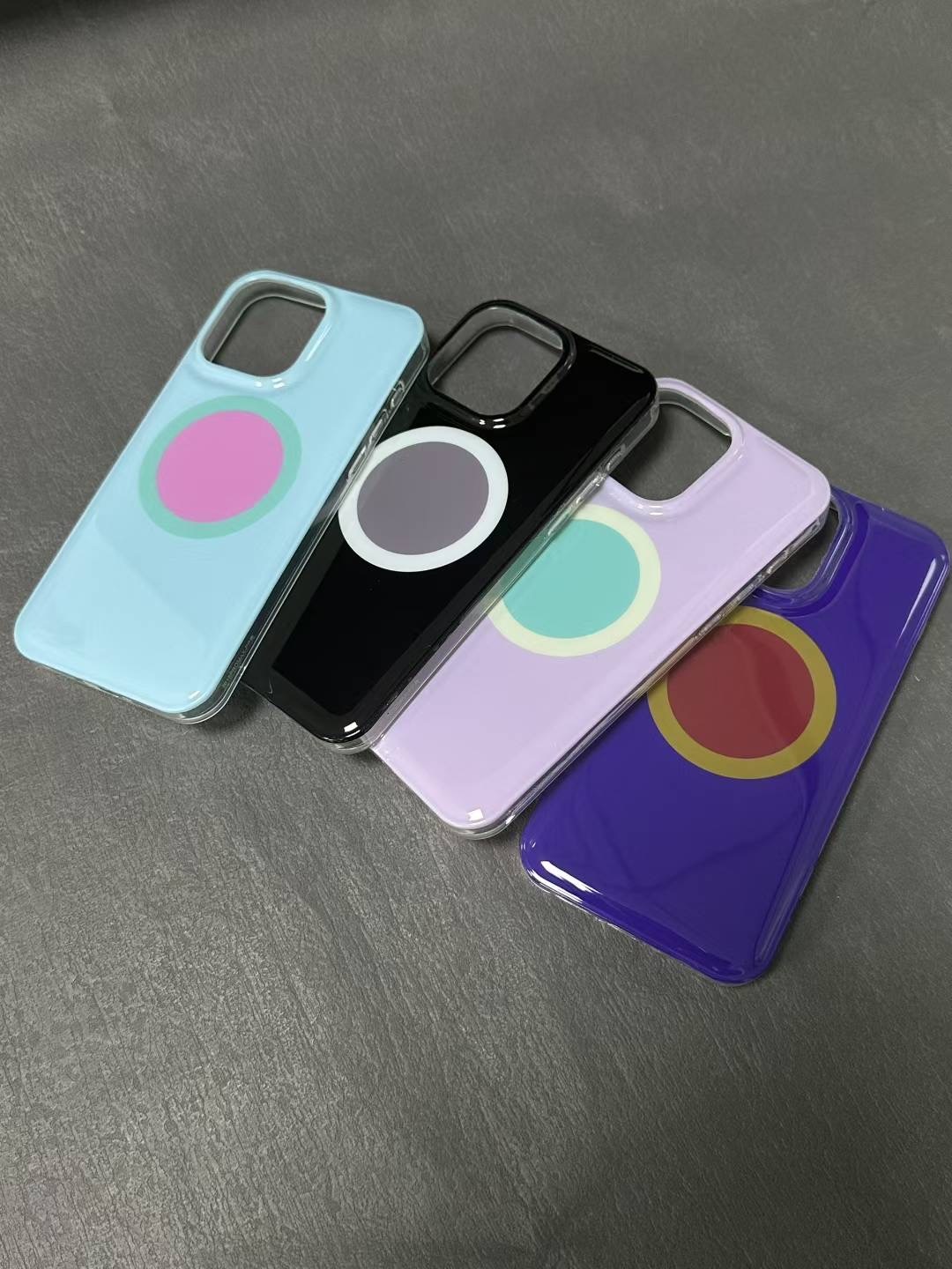 BEISOKY Macaron Colorblock Shockproof Aesthetic Mobile Phone Back Cover Case for Iphone 11 12 13 14 15 16 Pro Max Plus