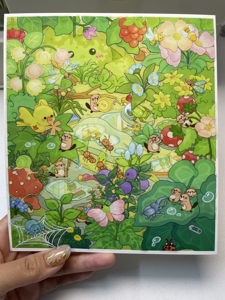 DIY 3D landscape sticker-Lovely Meet|Tender Bond|Cozy Home