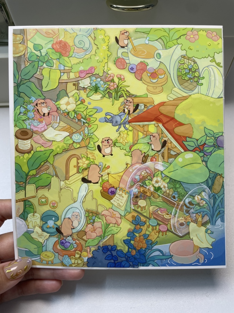 DIY 3D landscape sticker-Lovely Meet|Tender Bond|Cozy Home