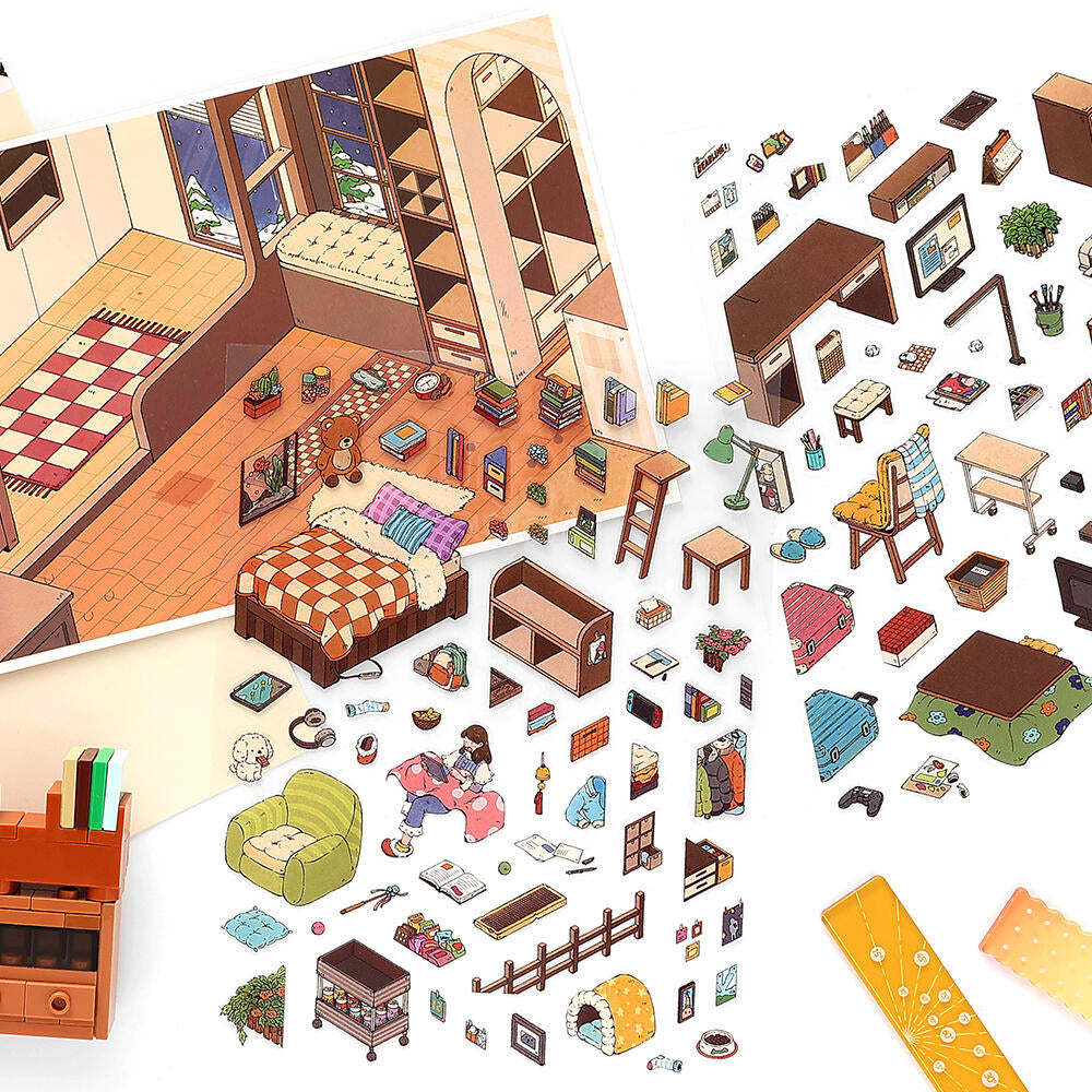 DIY 3D Miniature Scene Sticker-Cozy Corner|Chill Corner