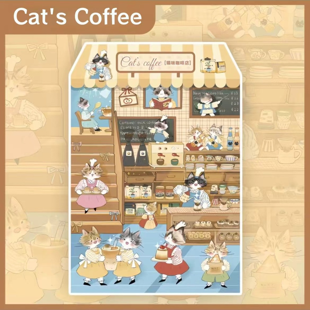 Kitty Series DIY 3D Sticker Scene-