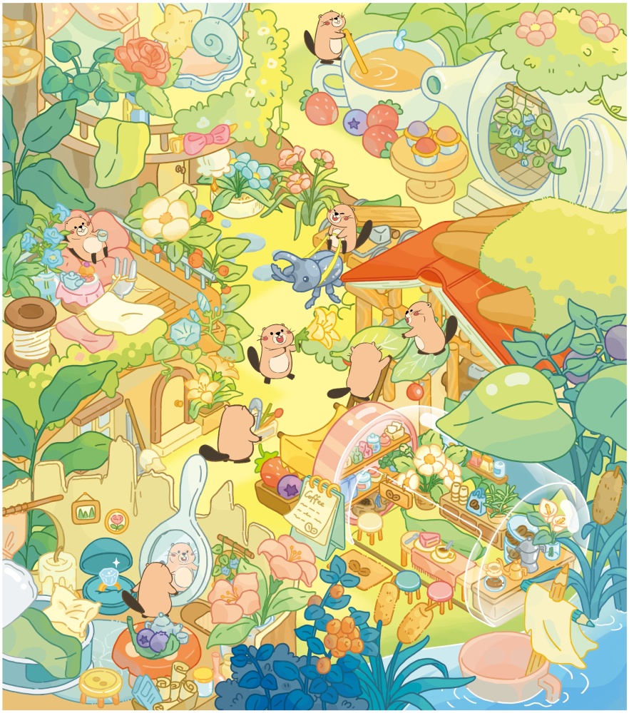 DIY 3D landscape sticker-Lovely Meet|Tender Bond|Cozy Home