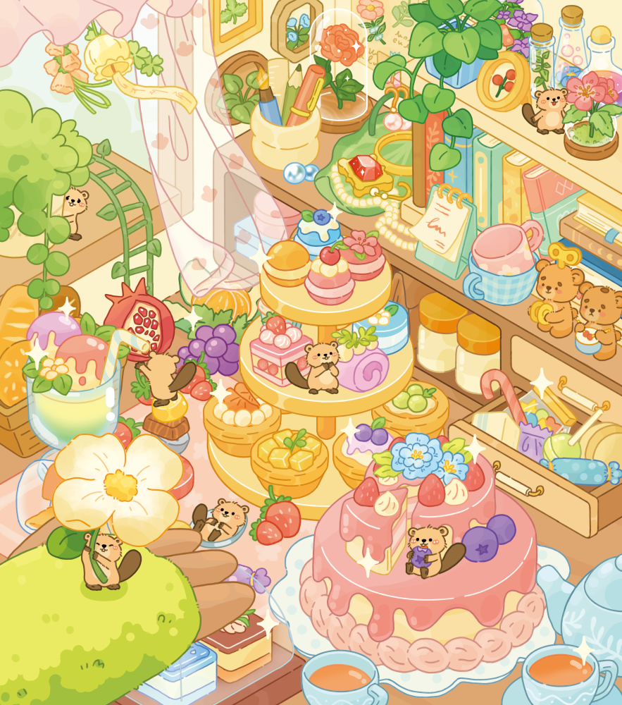 DIY 3D landscape sticker-Lovely Meet|Tender Bond|Cozy Home