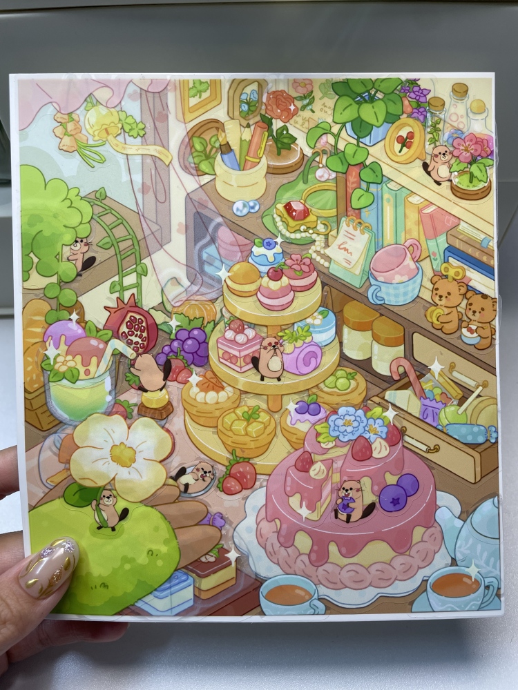 DIY 3D landscape sticker-Lovely Meet|Tender Bond|Cozy Home