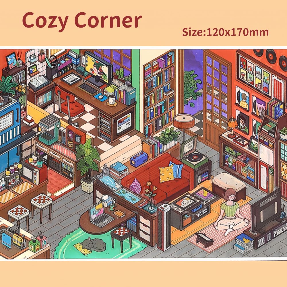 DIY 3D Miniature Scene Sticker-Cozy Corner|Chill Corner