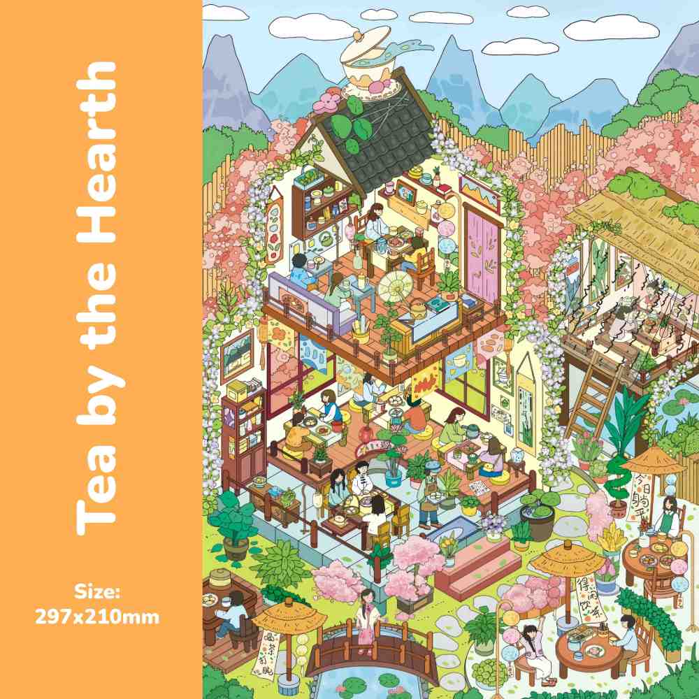 DIY 3D Stickers Scene-Akihabara Street|Tea by the Hearth|Whimsical Lab