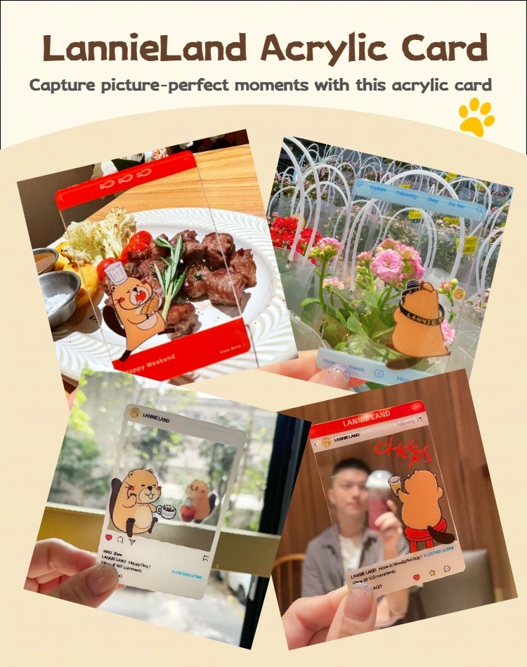 Lannie Acrylic Transparent Card