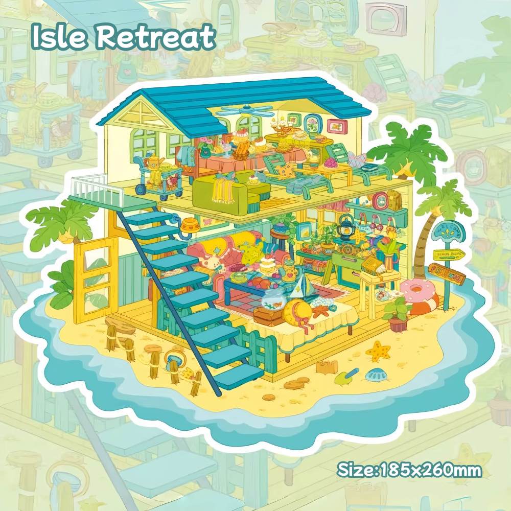 3D Sticker Scene-Lakehouse|Gusu Dreamscape|Snowscape|Isle Retreat