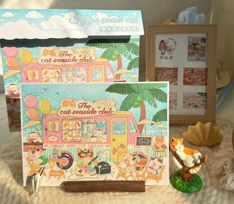 Kitty Series DIY 3D Sticker Scene-