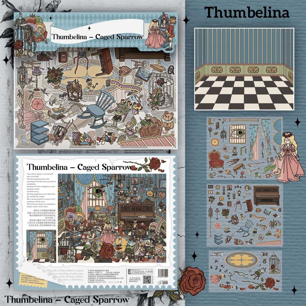 DIY 3D Scene Sticker-Dark Fairy Tale