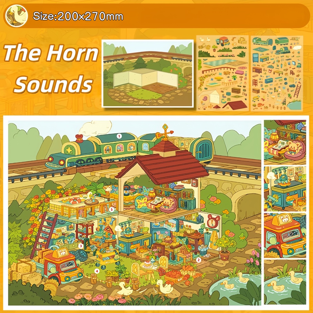 DIY 3D Miniature Scene Sticker-