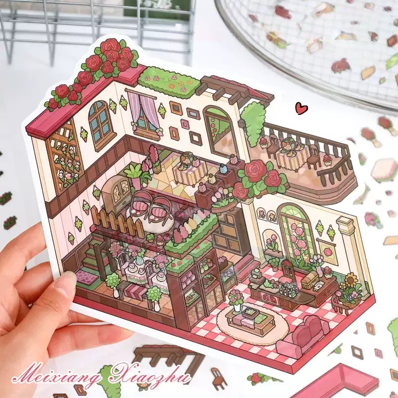 Yard Series Stickers-| Incense House | Rose Cottage