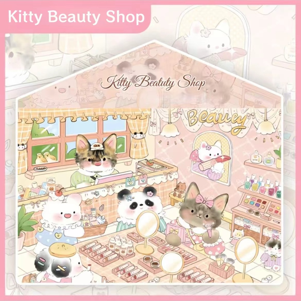Kitty Series DIY 3D Sticker Scene-