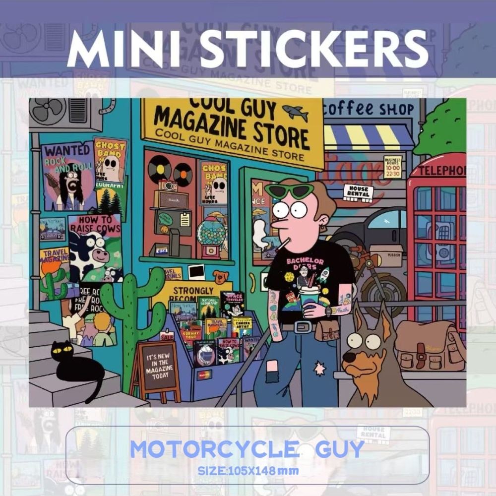 DIY Stickers Scene-Modern Youth(4 PCS)