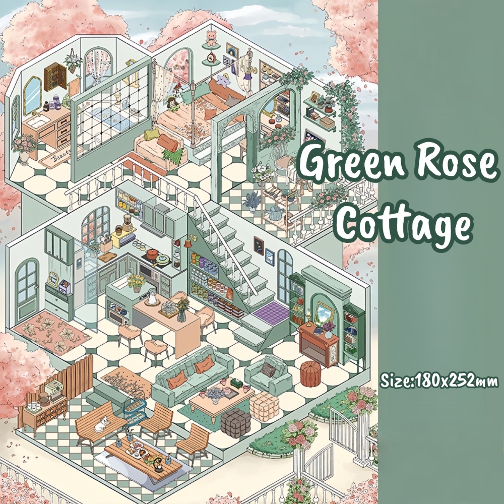 Pure Wild Villa-DIY 3D Miniature Scene Sticker