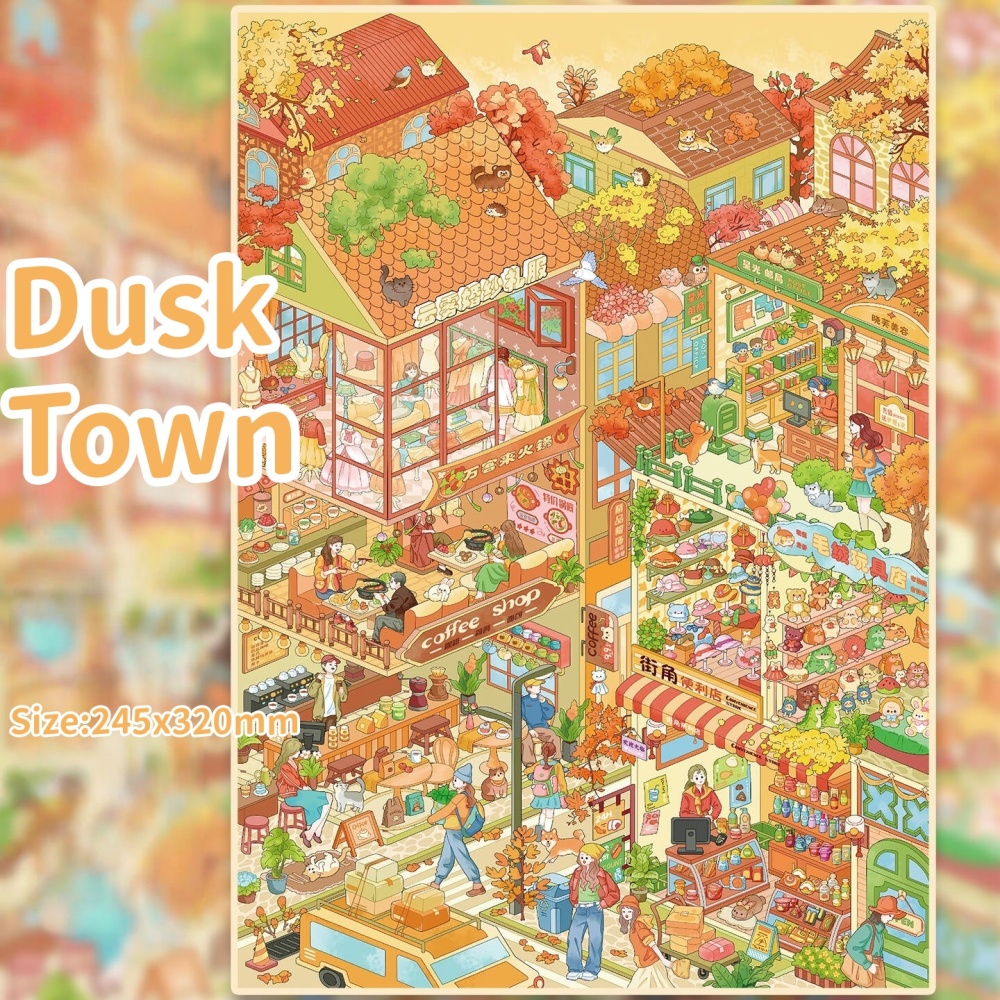 Memory Town--DIY 3D Miniature Scene Sticker