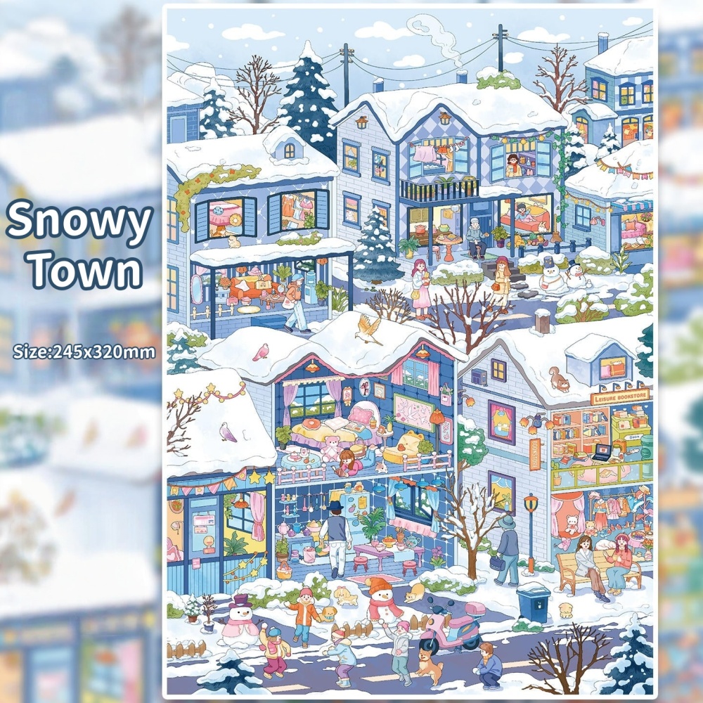 Memory Town--DIY 3D Miniature Scene Sticker