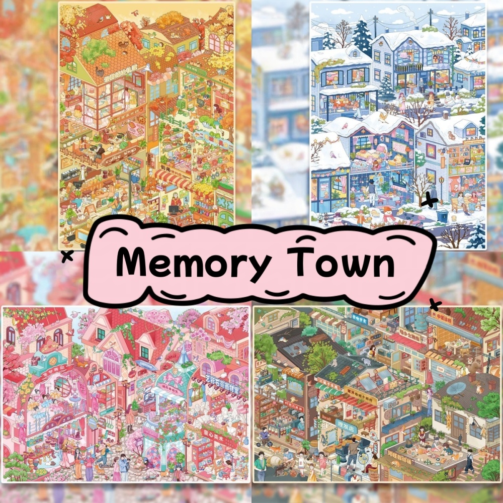Memory Town--DIY 3D Miniature Scene Sticker