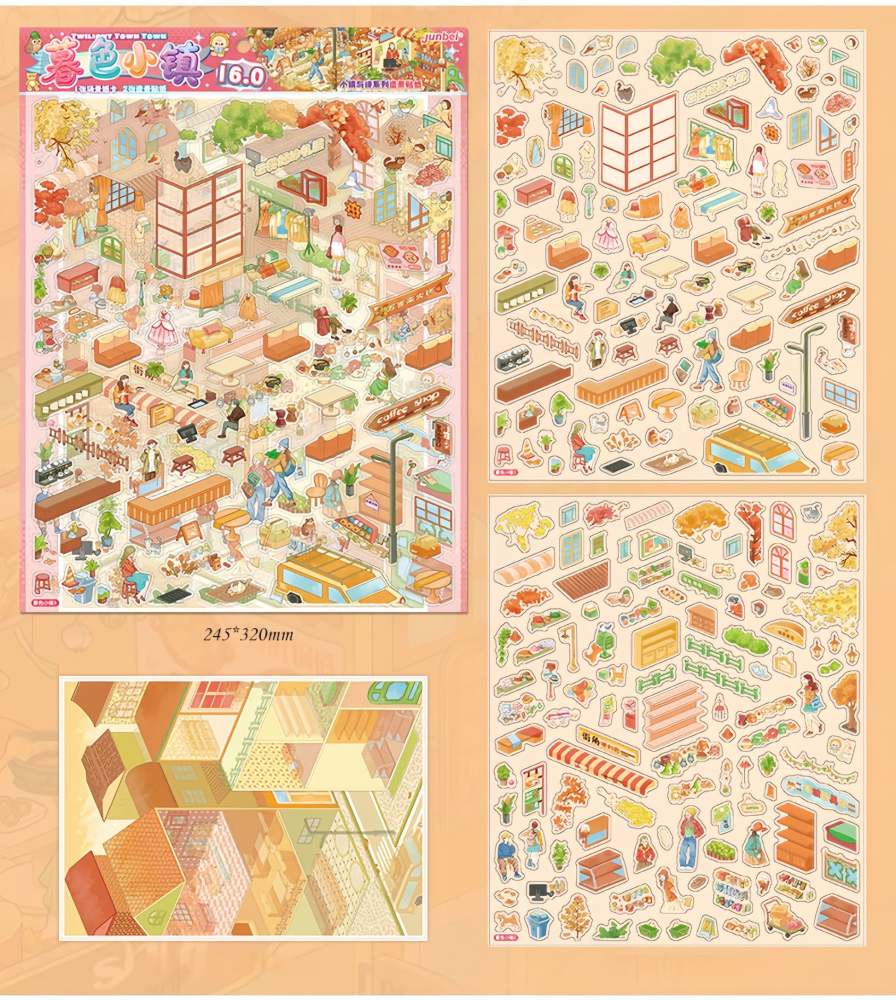Memory Town--DIY 3D Miniature Scene Sticker