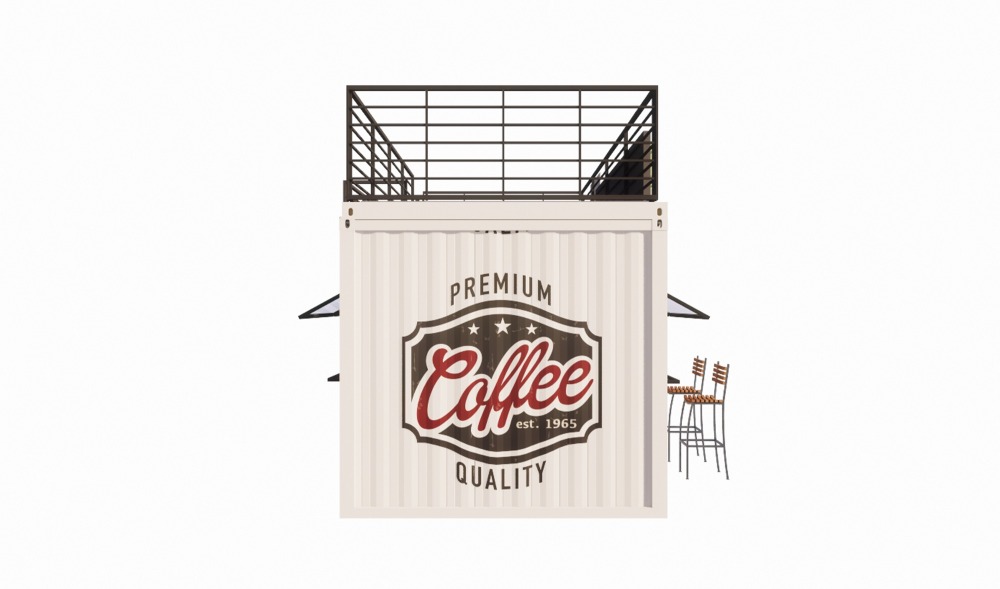 Removable Quick Assembly Modular Container House coffe shop