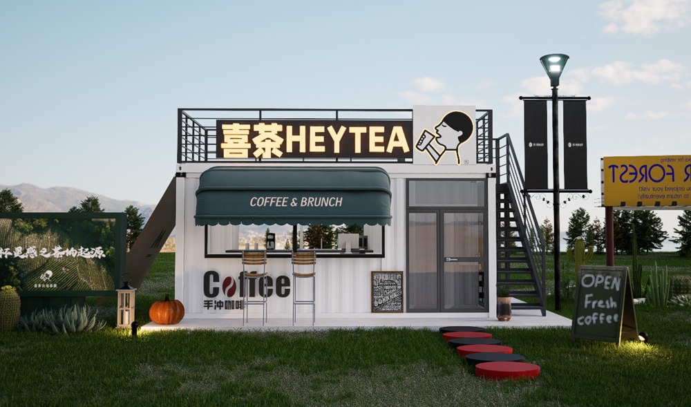 Removable Quick Assembly Modular Container House coffe shop
