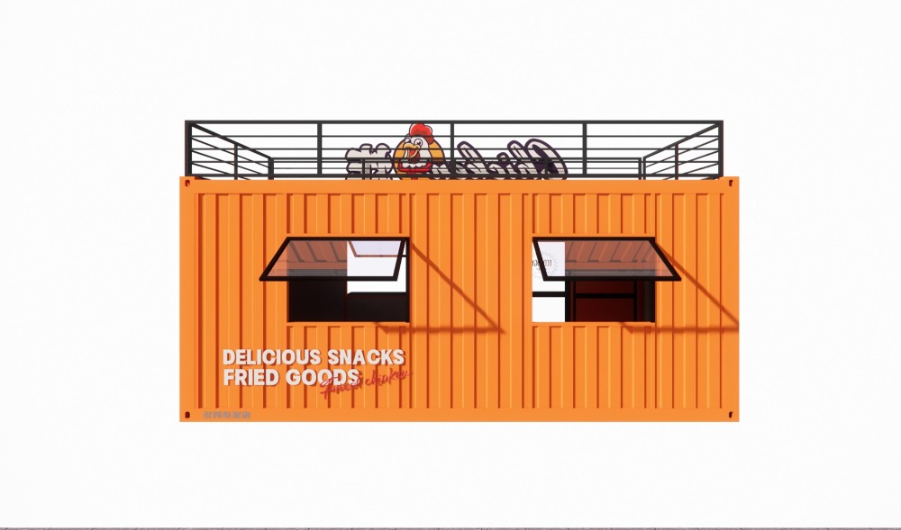 Quick Assembly Modular Container House Fried Chicken Shop