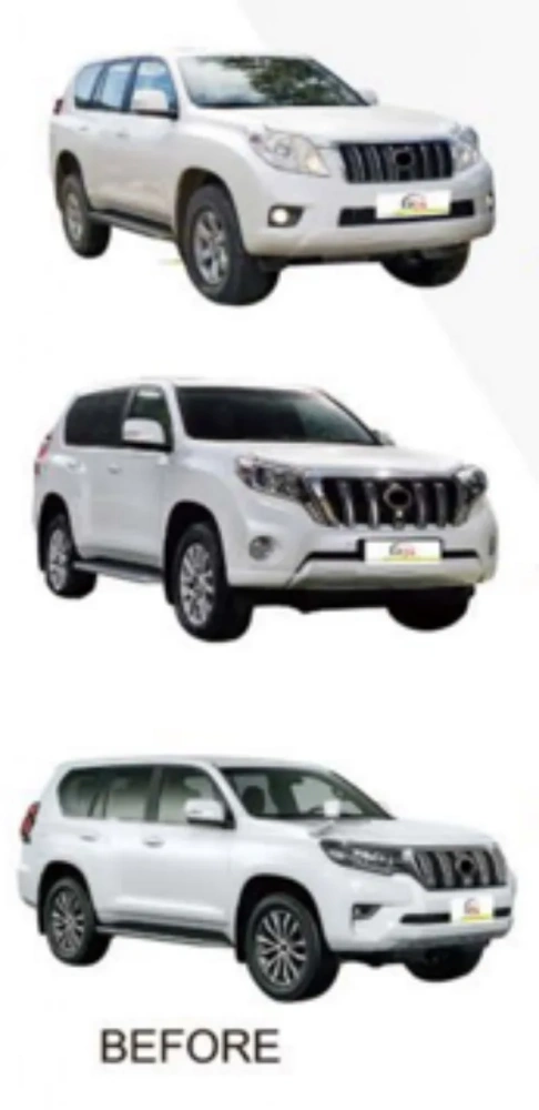 Car Accessories Body Kit Part Front Rear Headlight Lip Facelift Bumper Grille for Lexus GX460 2010-2013 Upgrade to 2020