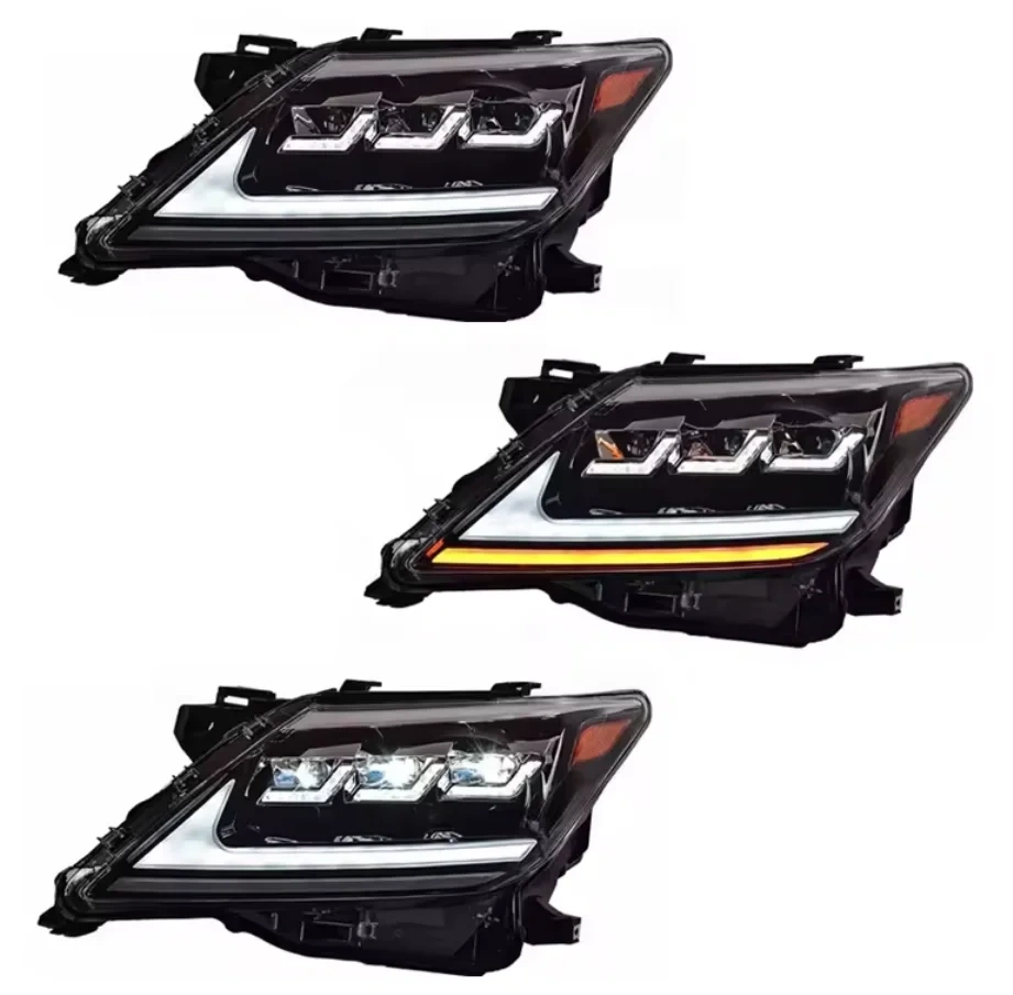 High Quality Car Auto Parts Modification LX570 Head Lamp Headlight Triple Led OEM for Lexus 2012