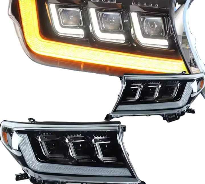 For 2012 Land Cruiser LC200 Head Lamp With Three Leds New Design Hot Sales Car Front Light Good Quality