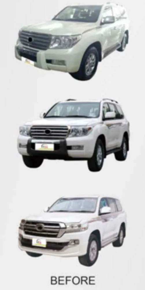 Car Auto Body Kit Performance Part Front Rear Headlight Lip Facelift Bumper Grille for Toyota Land Cruiser LC300 Top Option