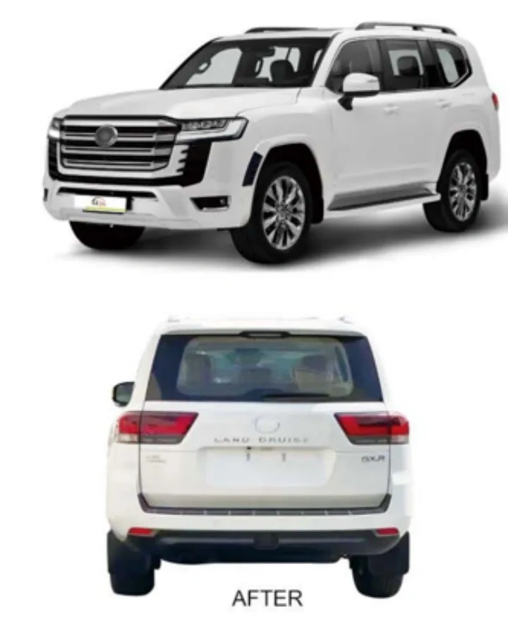 Car Auto Body Kit Performance Part Front Rear Headlight Lip Facelift Bumper Grille for Toyota Land Cruiser LC300 Top Option