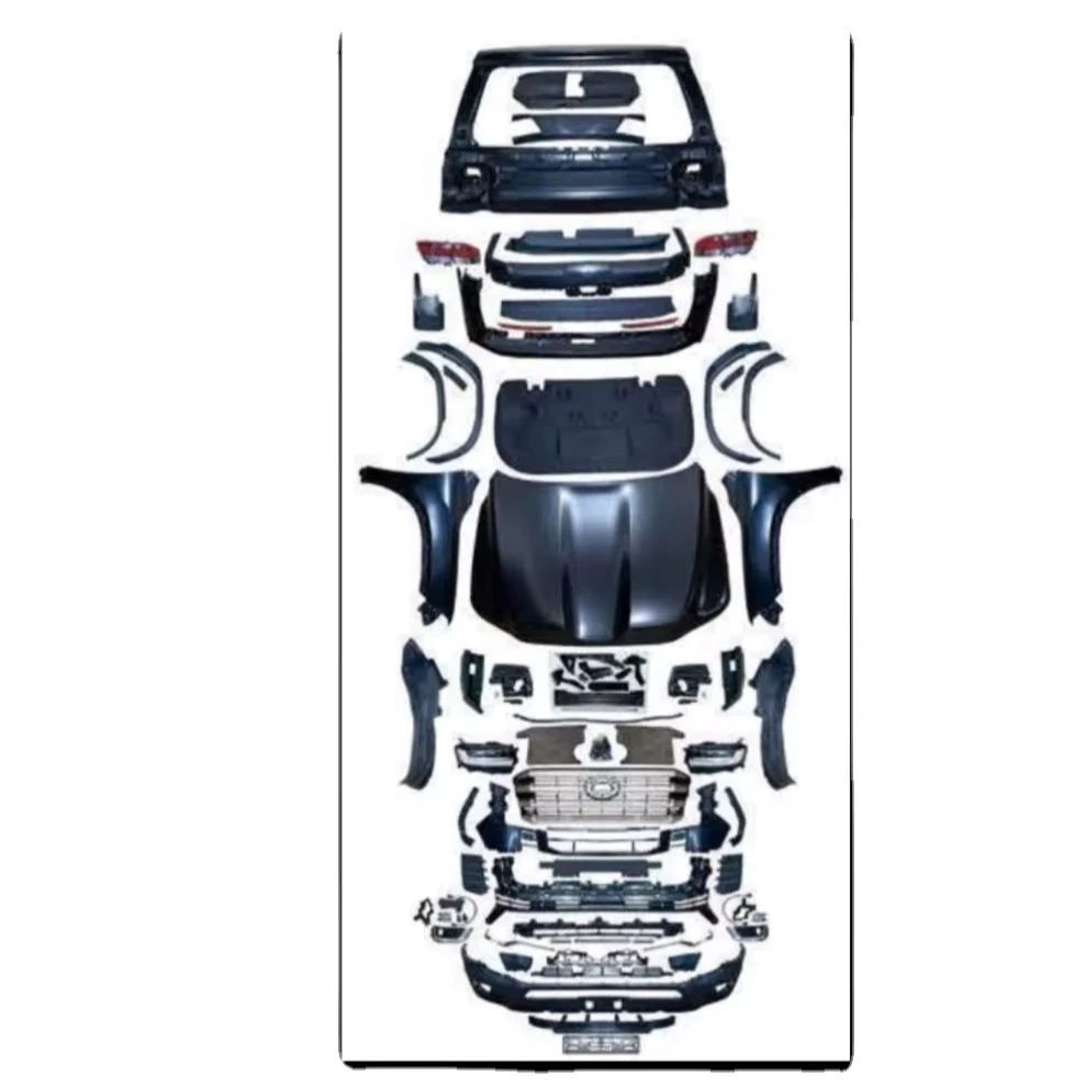 Car Auto Body Kit Performance Part Front Rear Headlight Lip Facelift Bumper Grille for Toyota Land Cruiser LC300 Top Option