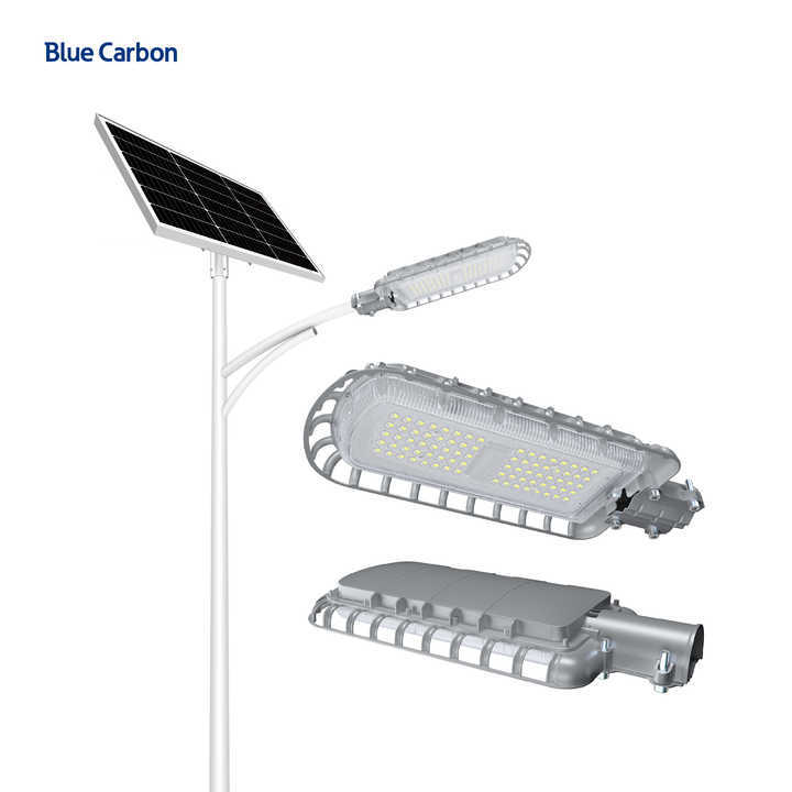 Blue Carbon 20W 30W 50W 80W 100W 200W Solar Lamp High Brightness Outdoor Waterproofing IP66 for Road LED 24W Solar Street Lights