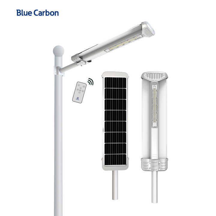 Blue Carbon Integrated Road Lamp 25W All in One Solar Led Street Light Outdoor Solar Powered Street Light Lamp Waterproof
