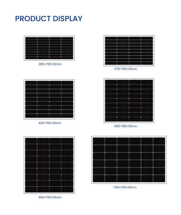 BLUE CARBON 170 Watt Portable Foldable 12V Solar Panel Chargers Energy System Solar Panel