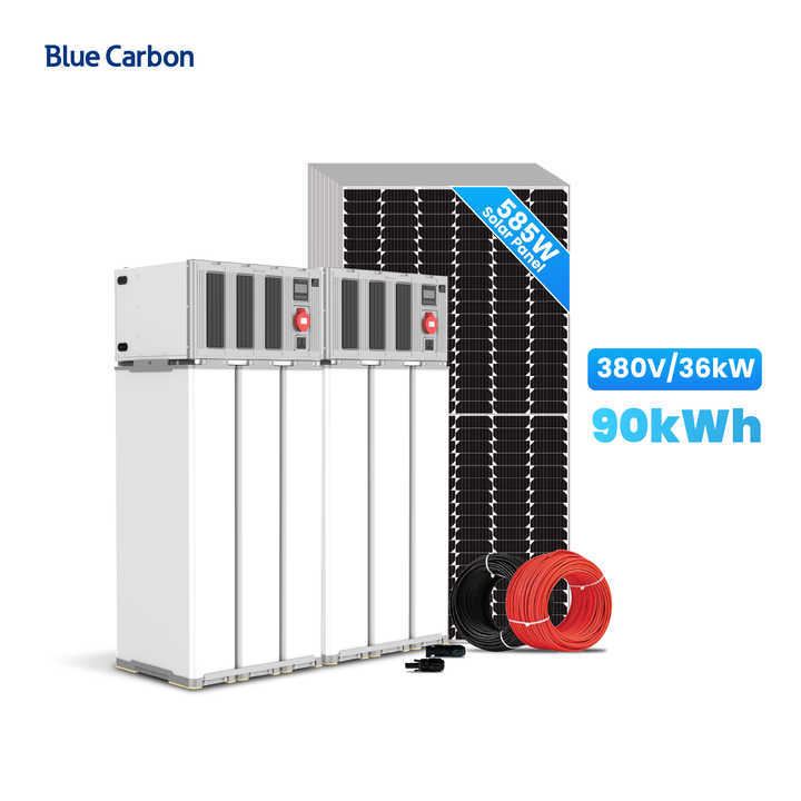 Blue Carbon Off Grid 45kWh 90kWh 135kWh Solar Energy System 18kW 36kW 54kW Solar Power System Solar Commercial Industrial Use