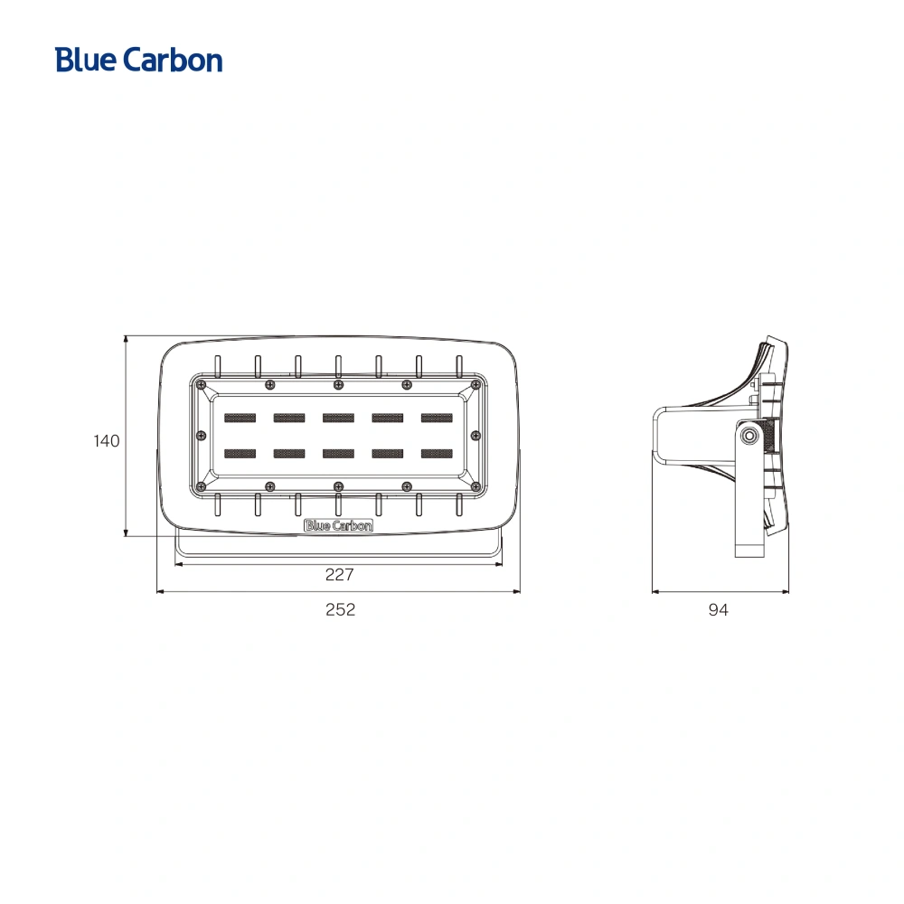 Blue Carbon 2400Lm Indoor and Outdoor Solar Flood Light Solar Led Lights Flood Light