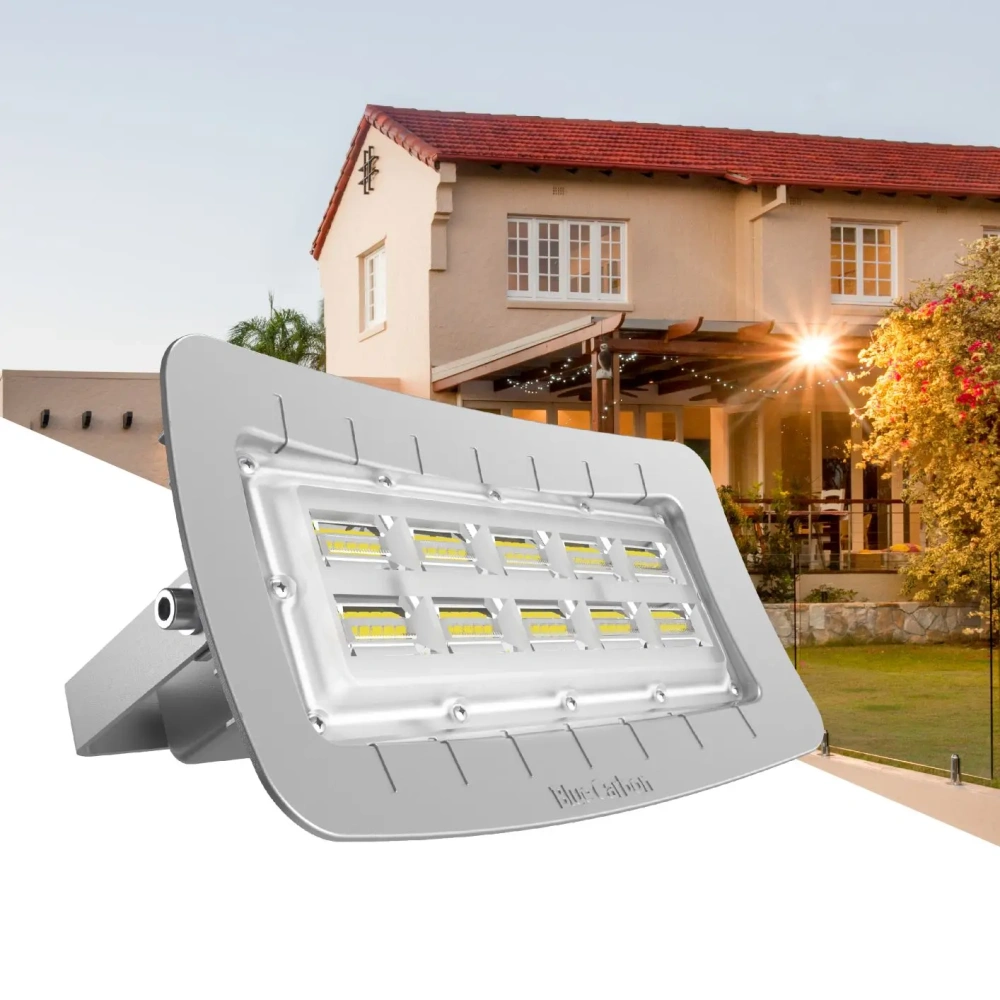 Blue Carbon Radar Outdoor Solar Led High Brightness Flood Lights