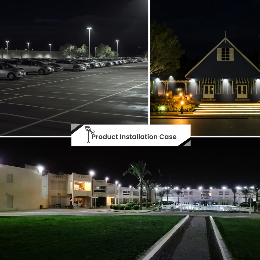 Smart Bright Solar Flood Light Luminaires From Factory Directly