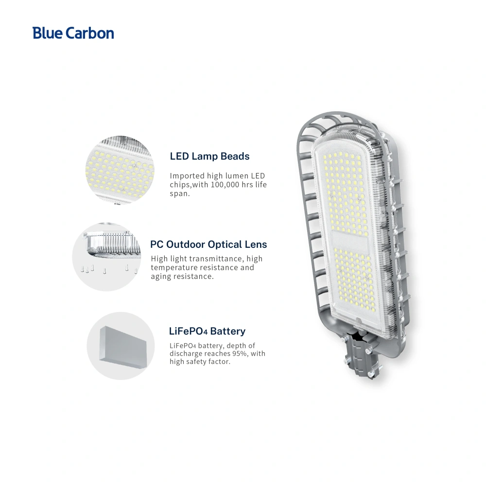 Blue Carbon Super Bright 56W Economic Street Light Solar Path Lighting LED Street Light Solar