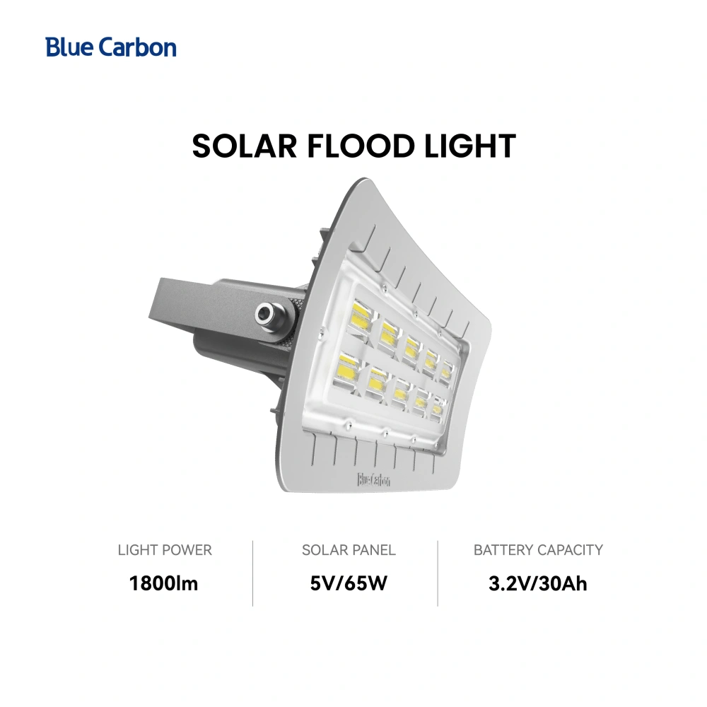 Blue Carbon 2400Lm Indoor and Outdoor Solar Flood Light Solar Led Lights Flood Light